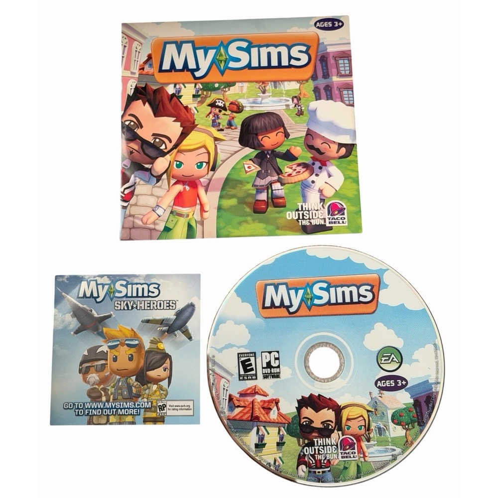 My Sims PC Game 2010 Taco Bell Promo Edition Opened